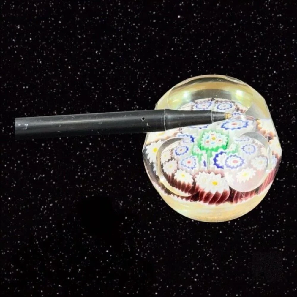 Venetian Paperweight Faceted Complex Italian Millefiori Figurine Perthshire? VTG
